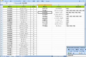 動画デモ(Excelマクロ):業者ごとの担当区域一覧を出力、区域ごとの担当業者を出力
